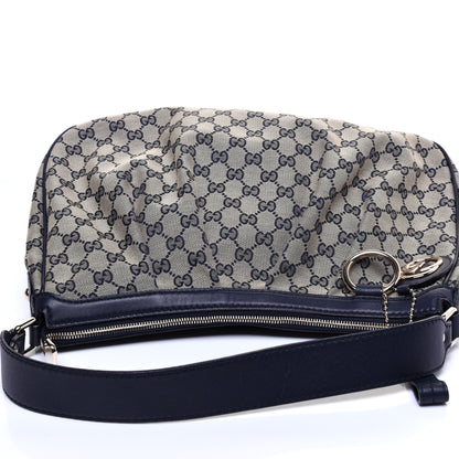 Gucci Monogram Medium Sukey Hobo Navy 12 of 14