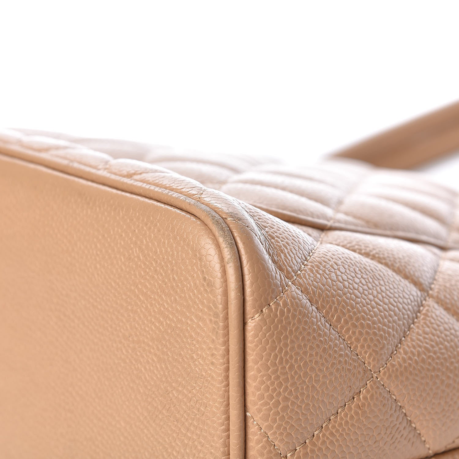 Chanel Caviar Quilted Medallion Tote Beige 12 of 14