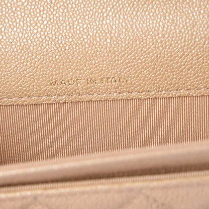 Chanel Iridescent Caviar Quilted Flap Card Holder Beige 7 of 9