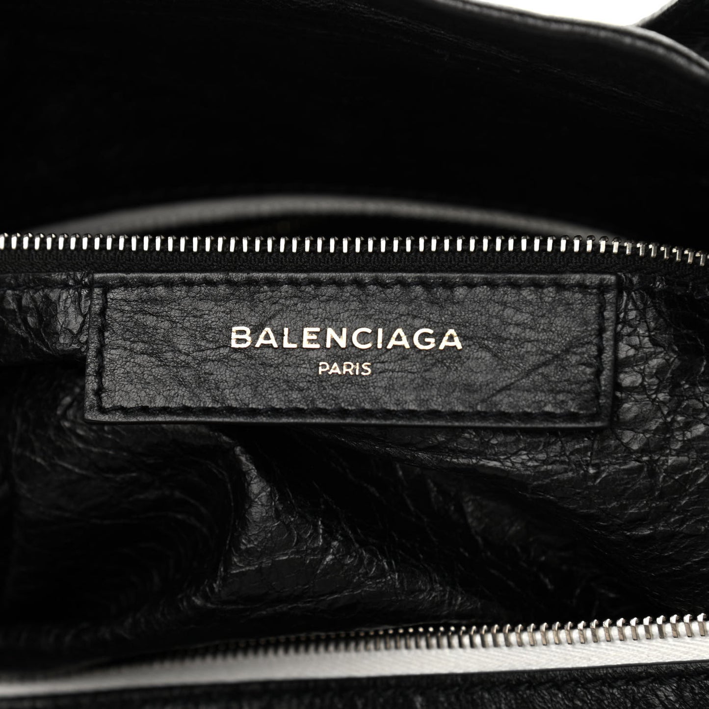 Agneau Logo Printed Carry Tote S Black