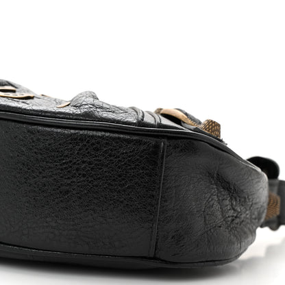 Balenciaga Agneau Arena Pin Embellished Le Cagole Shoulder Bag XS Black 11 of 13
