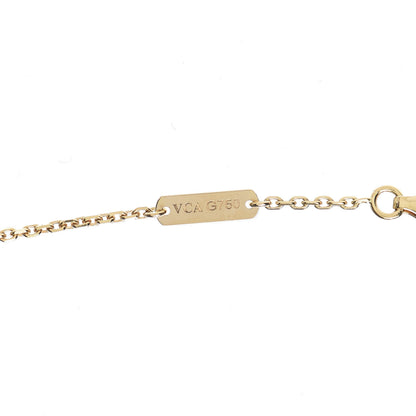 Van Cleef & Arpels 18K Yellow Gold Black Onyx Vintage Alhambra Pendant Necklace 5 of 6