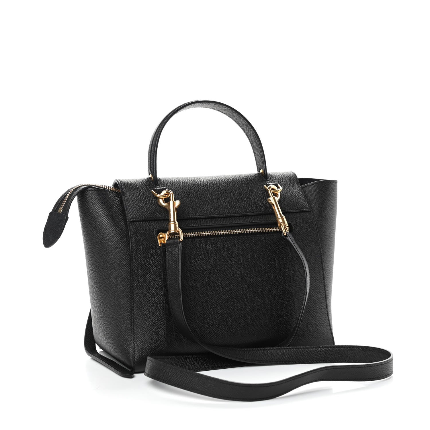 Celine Grained Calfskin Micro Belt Bag Black 3 of 9