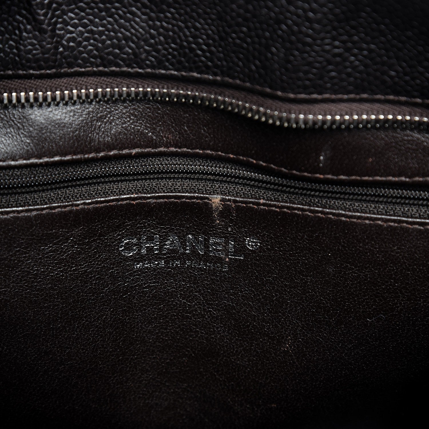 Chanel Caviar Quilted Medallion Tote Dark Brown 6 of 14