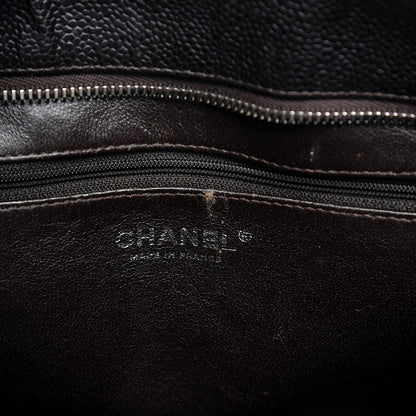 Chanel Caviar Quilted Medallion Tote Dark Brown 6 of 14