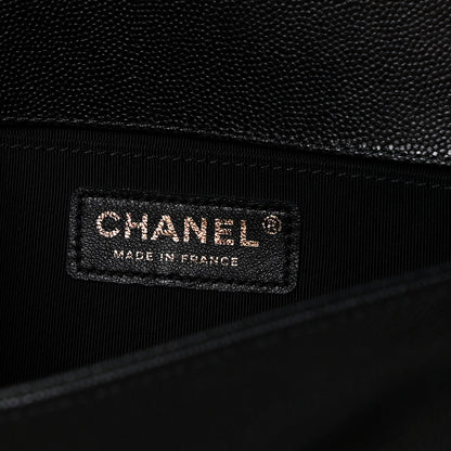 Chanel Caviar Quilted Medium Boy Flap Black 7 of 8