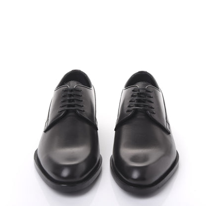 Christian Dior Brushed Calfskin Derby Shoes 39 Black 2 of 8