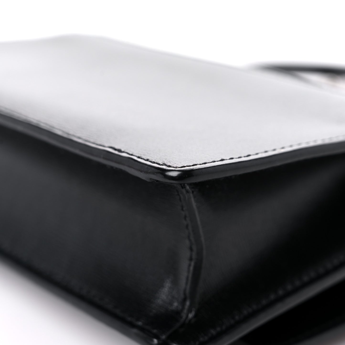 Calfskin Monogram Sunset Chain Wallet Black