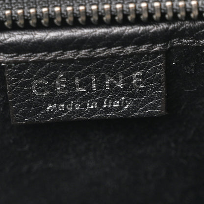 Celine Drummed Calfskin Nano Luggage Black 7 of 13