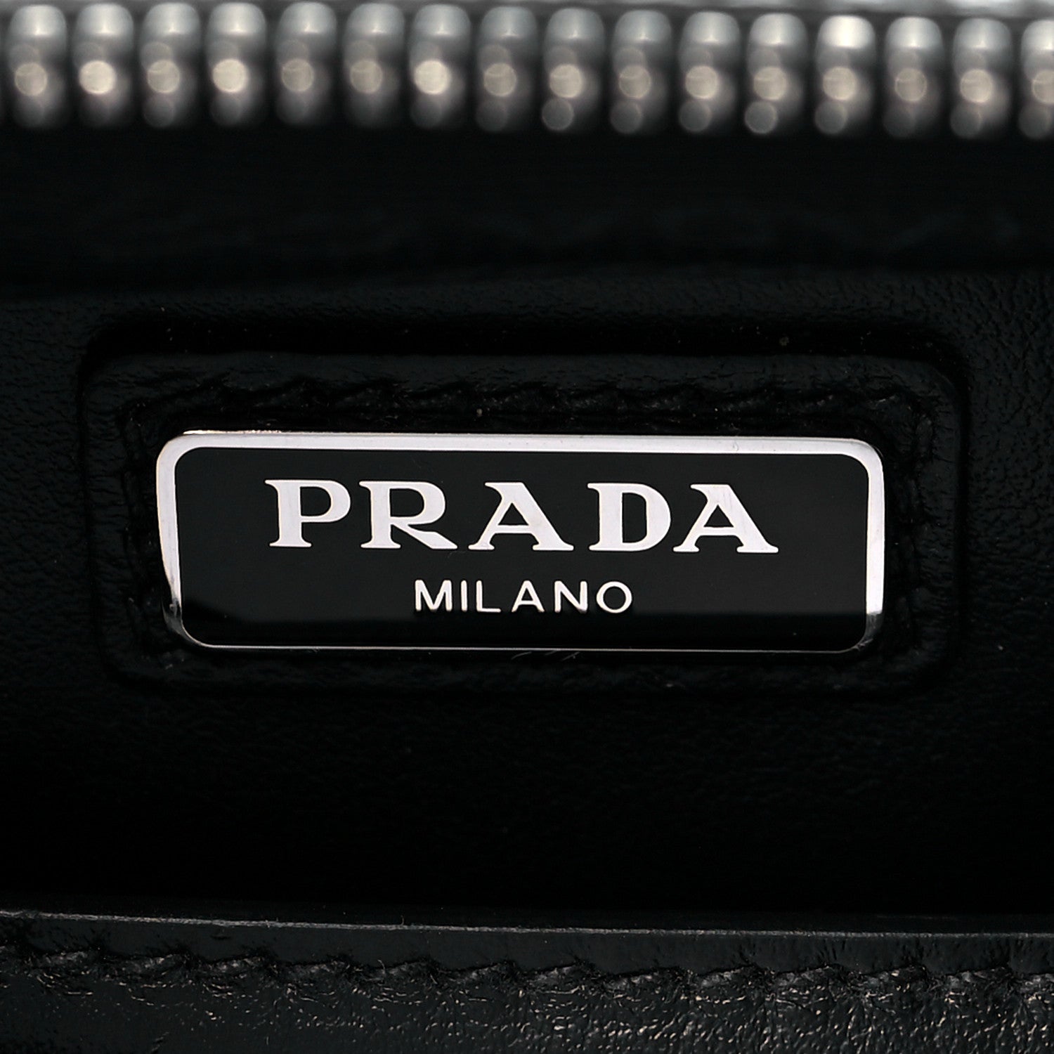 Prada Saffiano Travel Medium Brique Crossbody Bag Black 6 of 10
