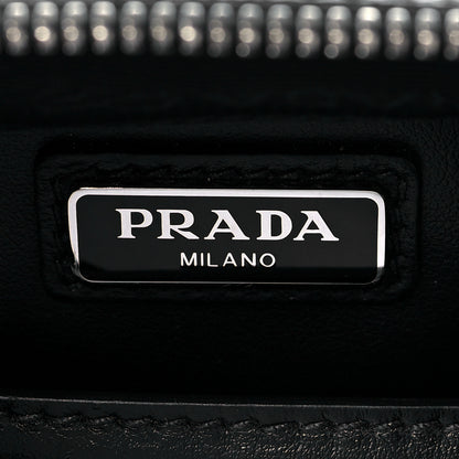Prada Saffiano Travel Medium Brique Crossbody Bag Black 6 of 10
