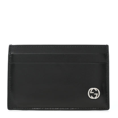 Gucci Calfskin GG Card Holder Black 1 of 8