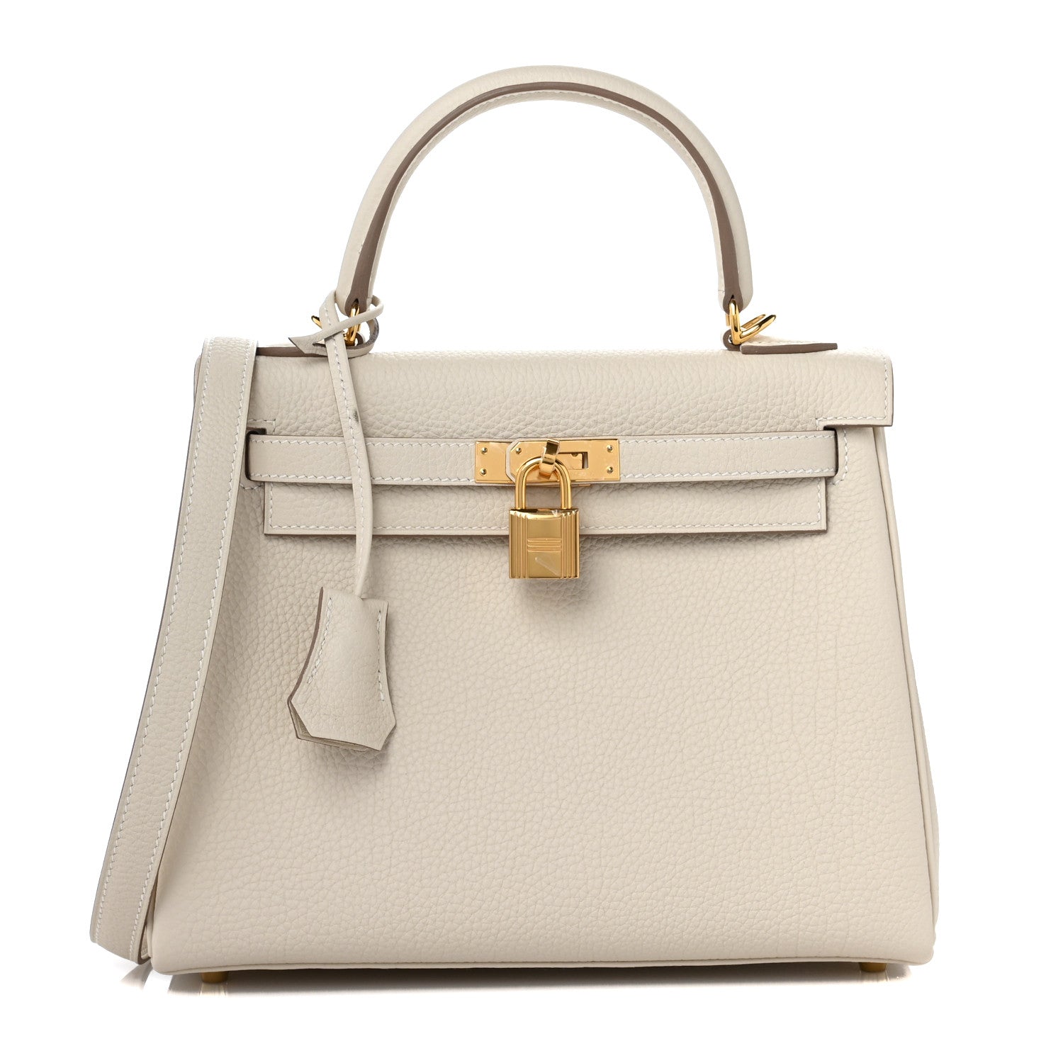 Hermes Togo Kelly Retourne 25 Craie 1 of 9