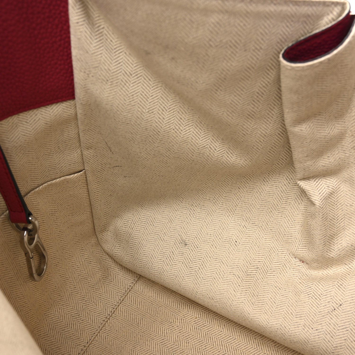 Loewe Grained Calfskin Small Hammock Shoulder Bag Raspberry 12 of 13