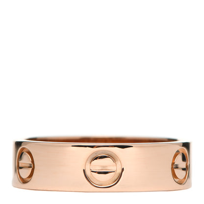 Cartier 18K Pink Gold 5.5mm LOVE Ring 56 7.5 1 of 10