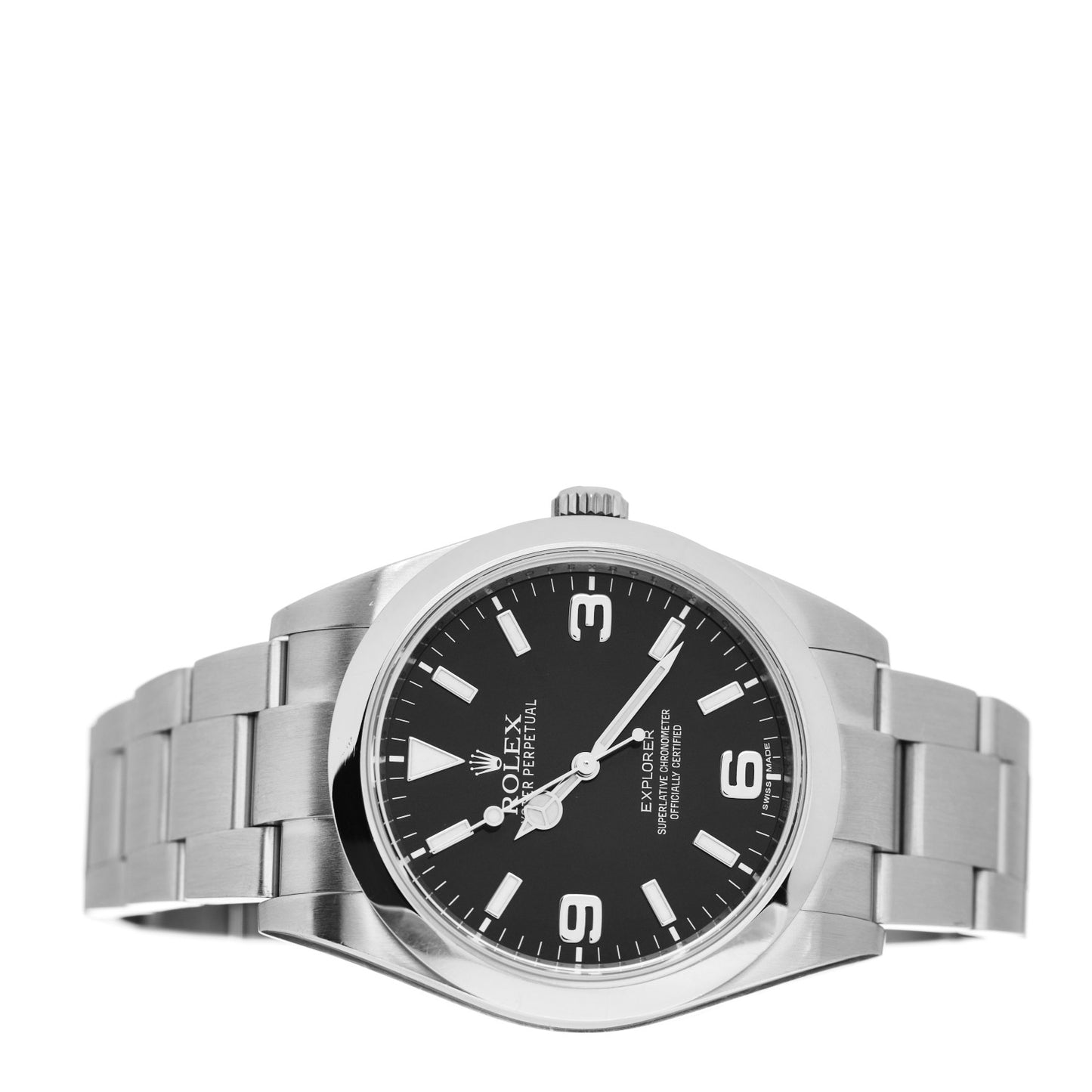 Stainless Steel 36mm Oyster Perpetual Explorer Watch Black 14270