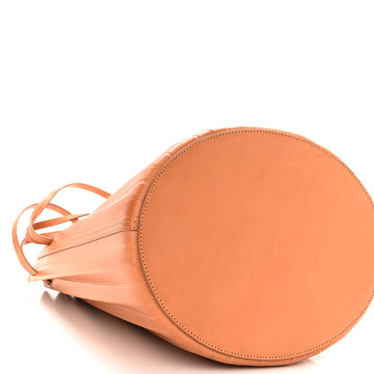 Mansur Gavriel Vegetable Tanned Calfskin Pleated Bucket Bag Camello 8 of 10