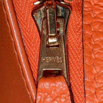 Hermes Togo Kelly Retourne 35 Orange 16 of 22