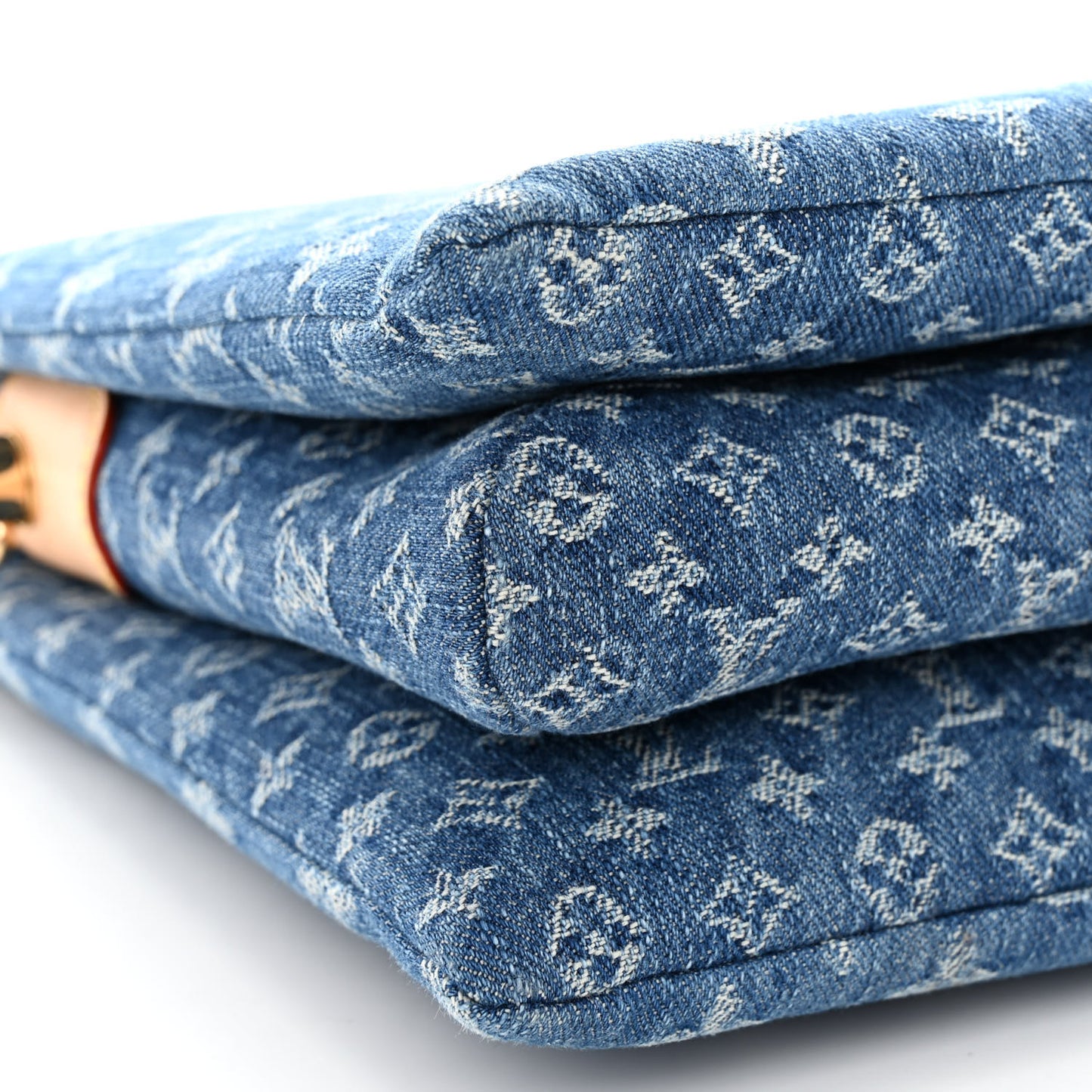 Monogram Denim Coussin PM Blue