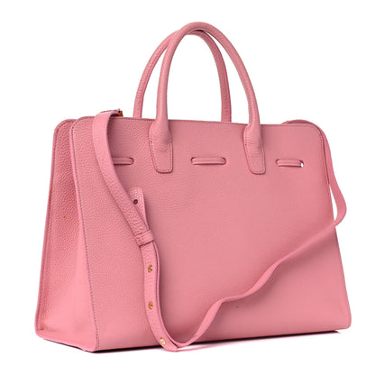 Mansur Gavriel Tumbled Calfskin Large Sun Bag Peony 3 of 21