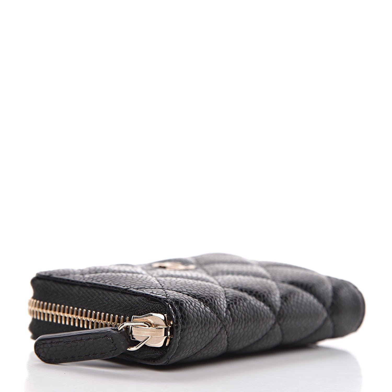 Chanel Caviar Quilted Zip Coin Purse Black 4 of 8