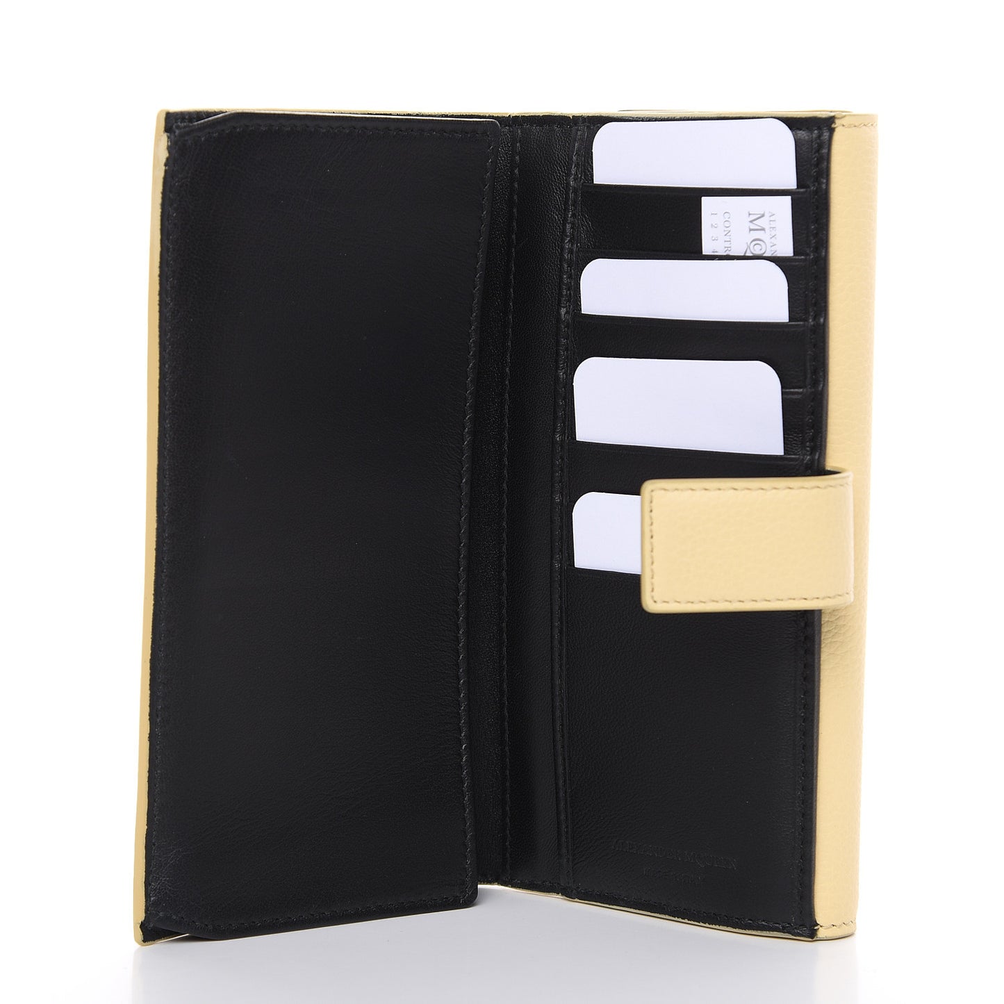 Calfskin Skull Continental Wallet Light Yellow