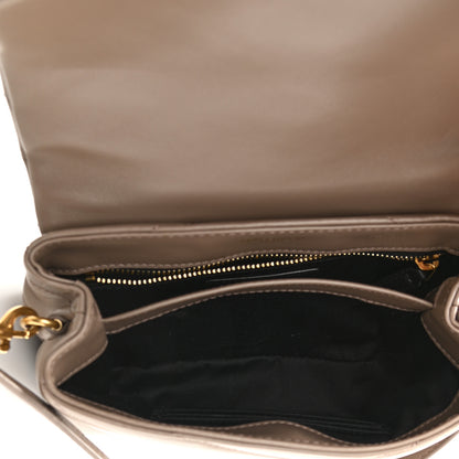 Saint Laurent Calfskin Y Quilted Monogram Toy Loulou Crossbody Bag Taupe 5 of 11