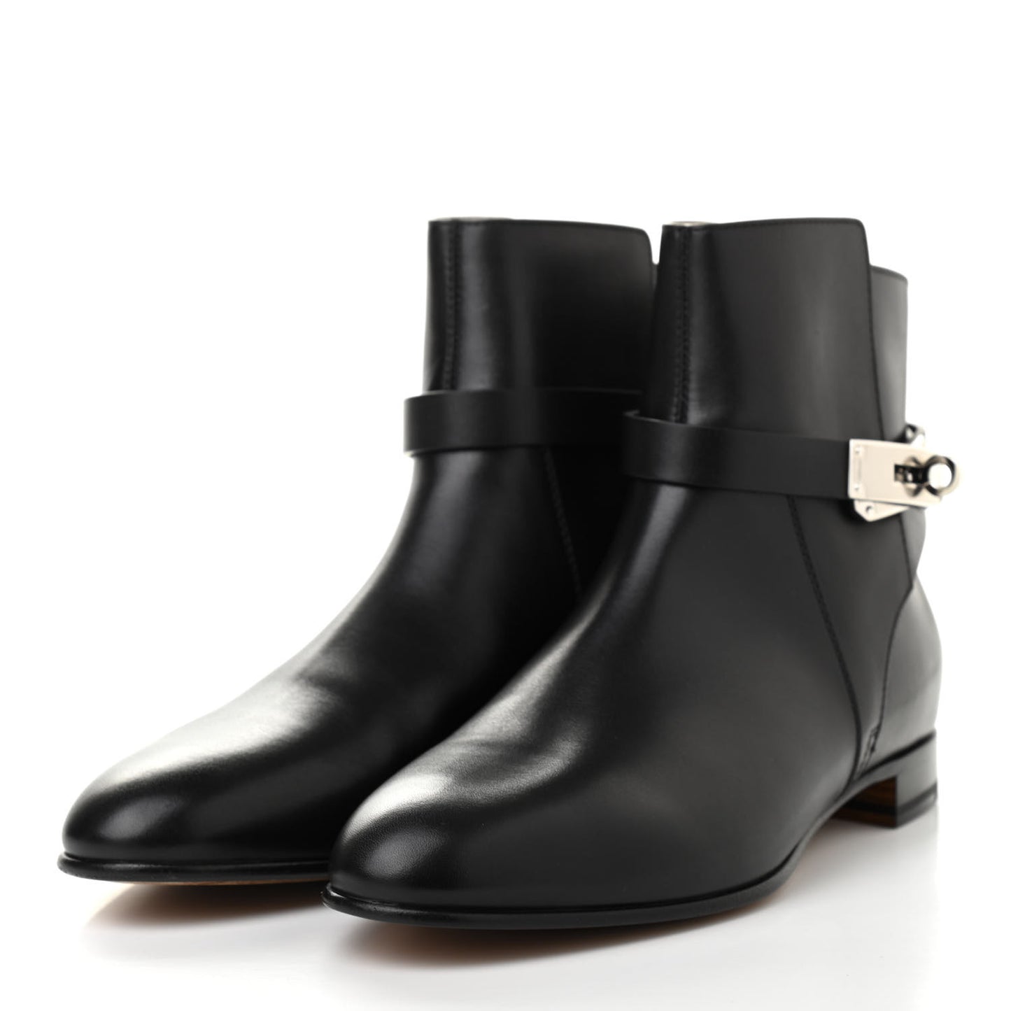 Calfskin Neo Low Boots 38 Black