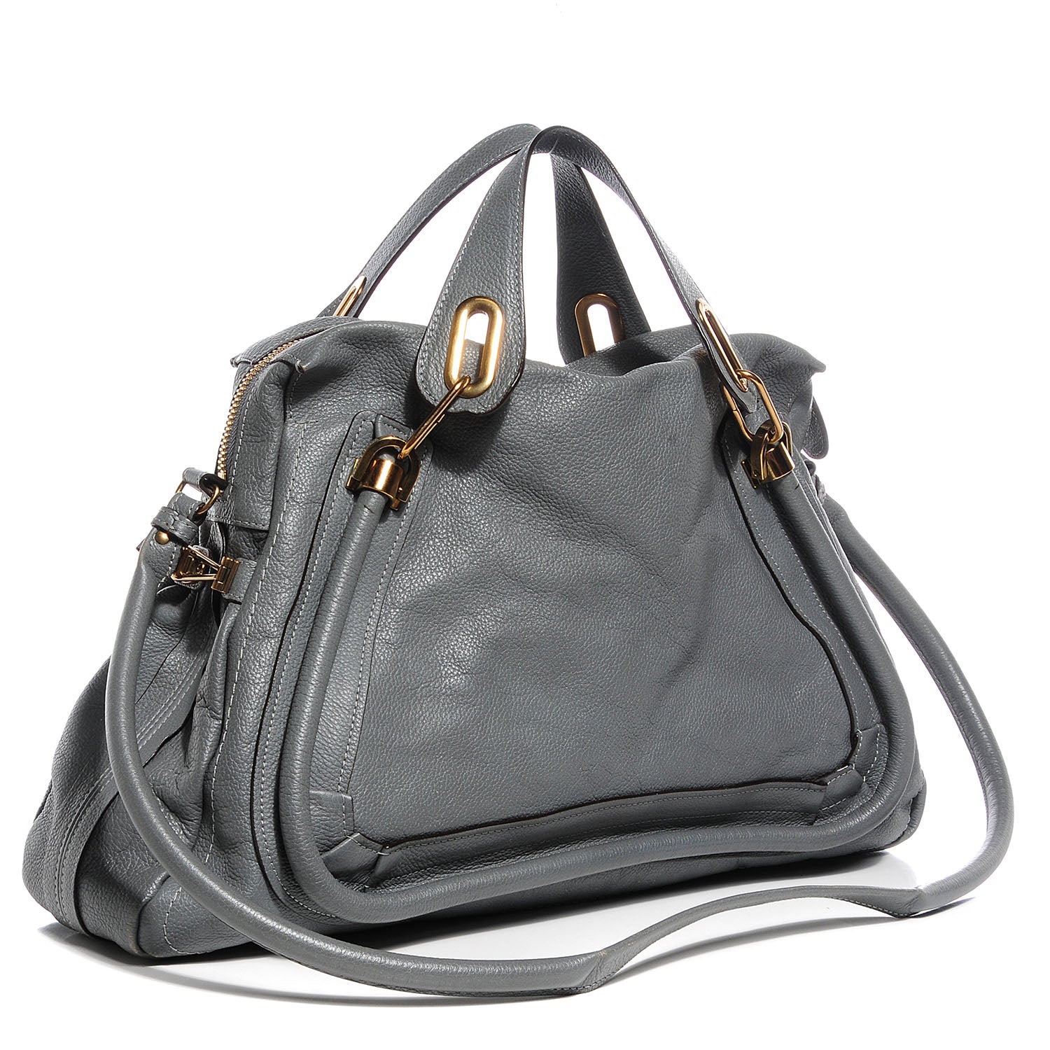 Chloe Calfskin Large Paraty Grey 3 of 9