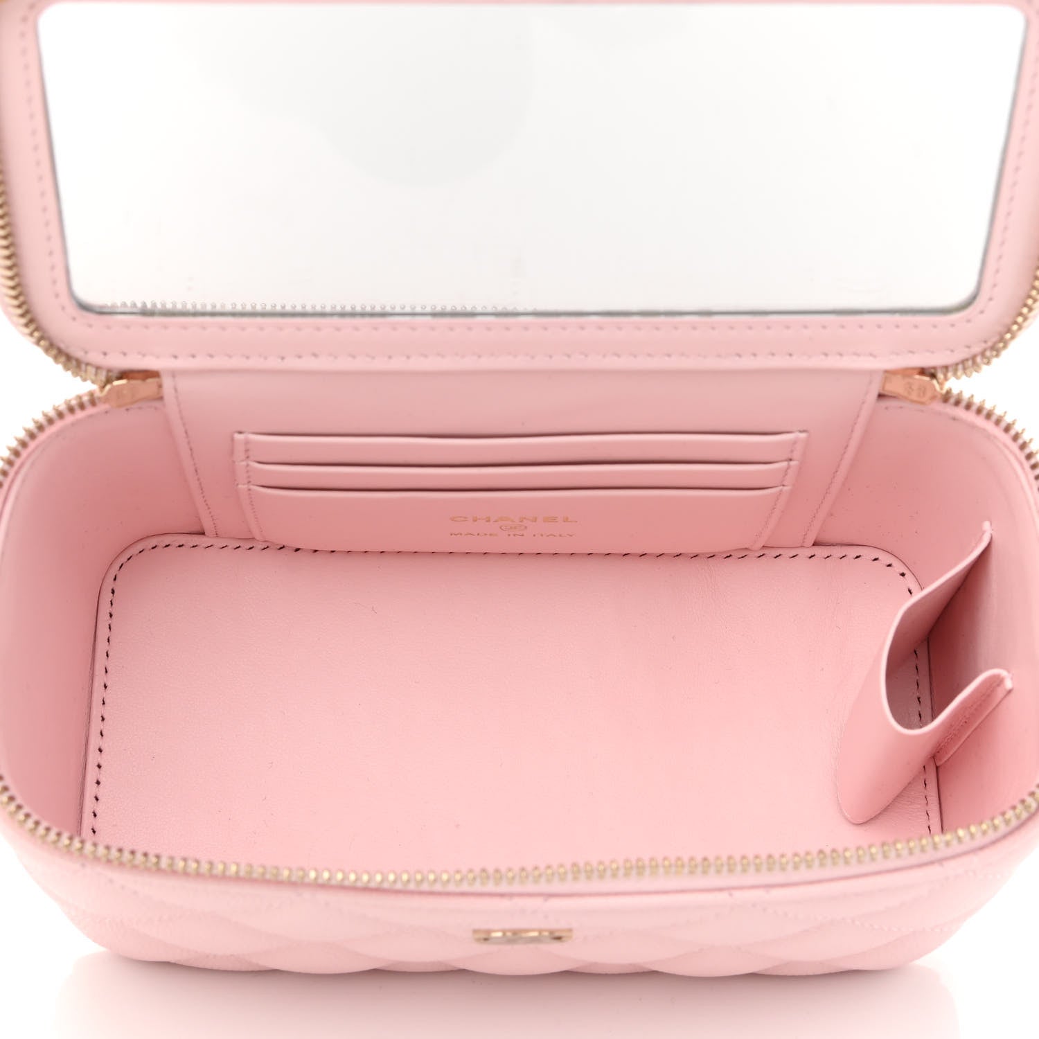 Chanel Caviar Quilted Small Vanity Case With Chain Light Pink 5 of 11