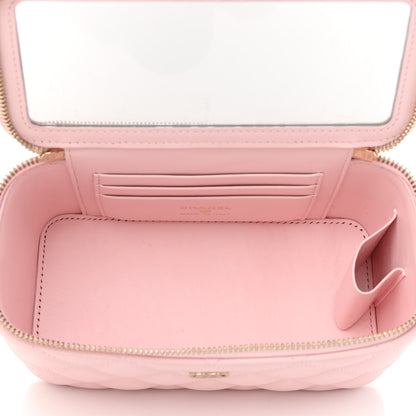 Chanel Caviar Quilted Small Vanity Case With Chain Light Pink 5 of 11