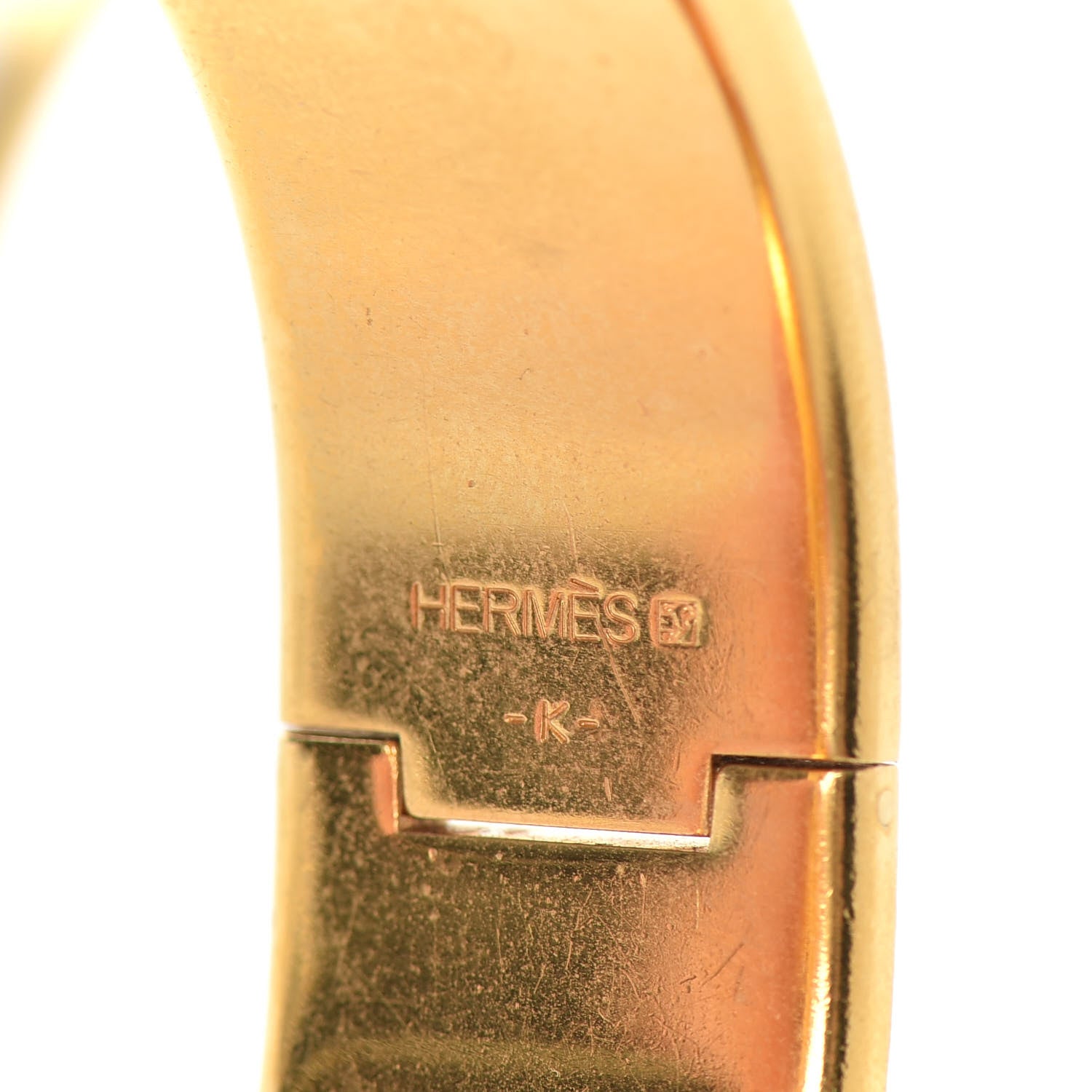 Hermes Enamel Wide Clic Clac H Bracelet PM White 4 of 4