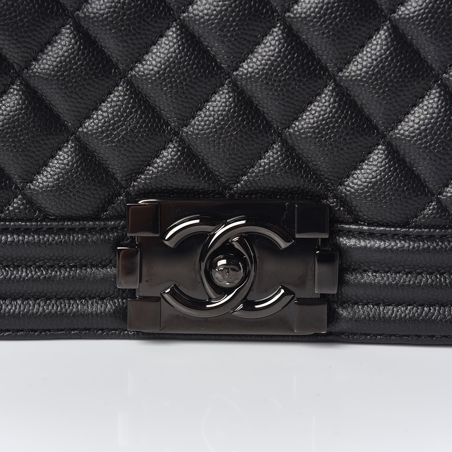 Chanel Caviar Quilted Medium Boy Flap So Black 8 of 11