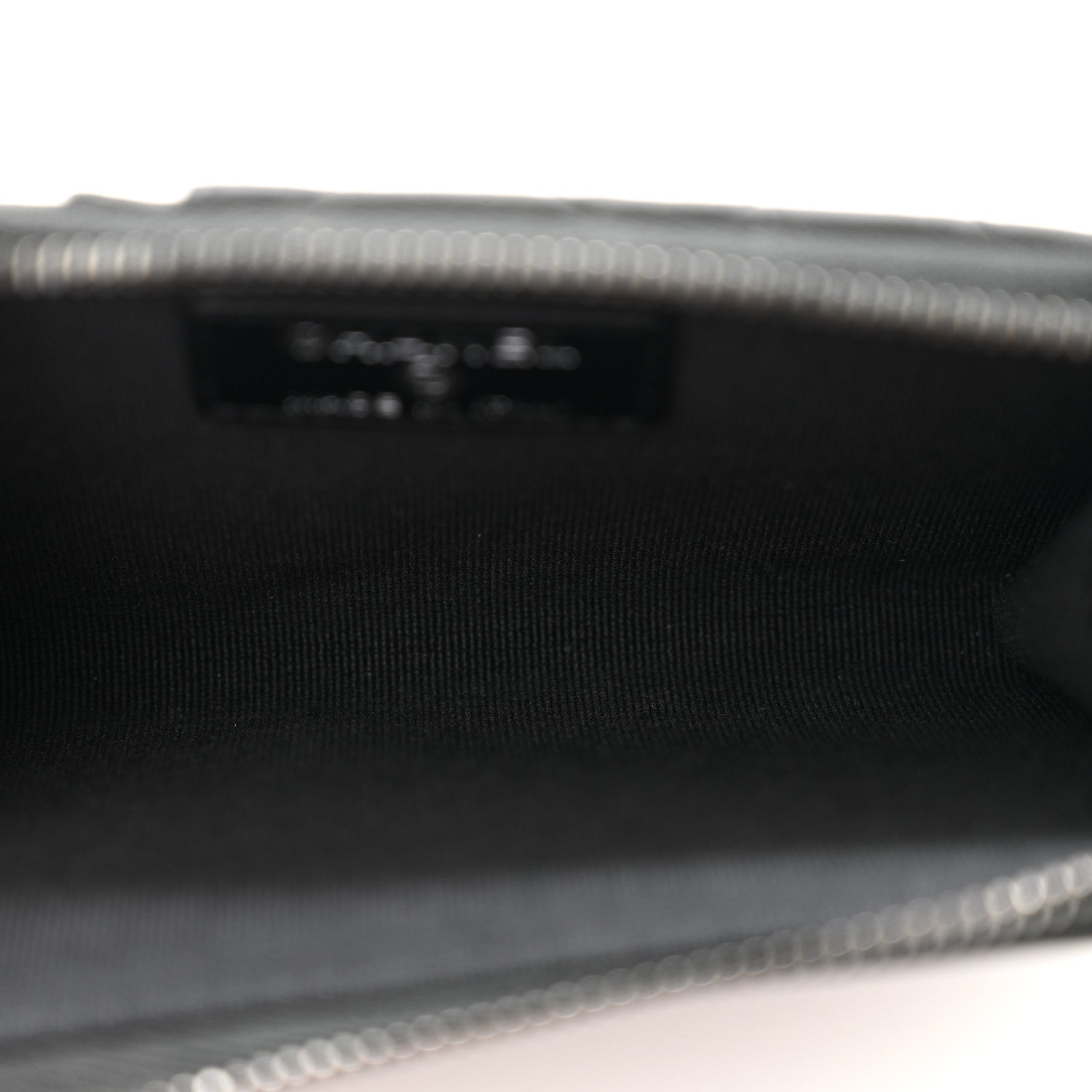 Chanel Lambskin Quilted Zip Card Holder So Black 5 of 8