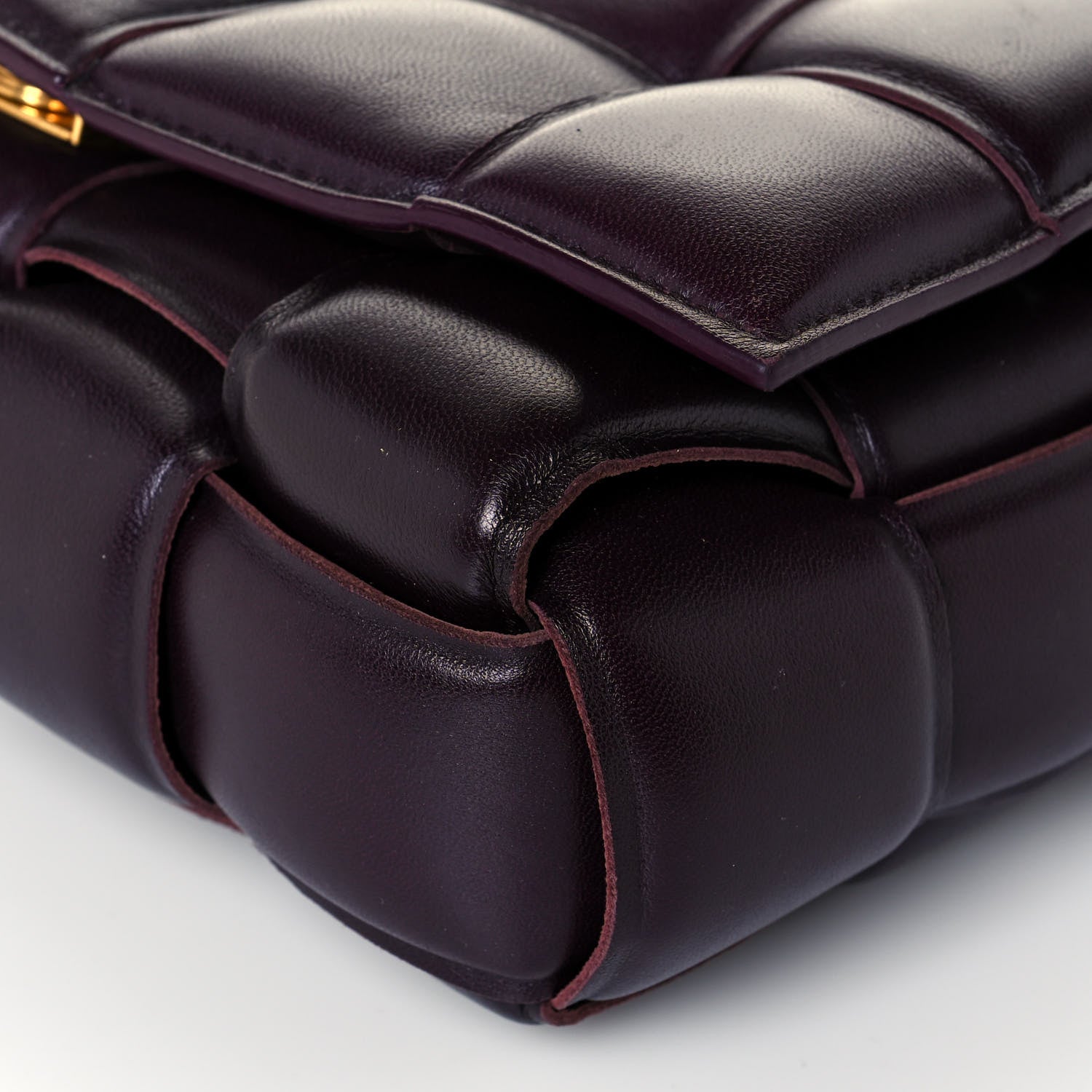 Bottega Veneta Nappa Maxi Intreccio Padded Cassette Crossbody Bag Grape 9 of 16