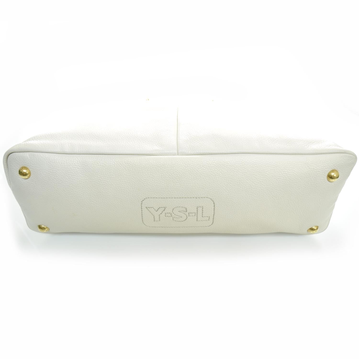 Saint Laurent Leather Large Calypso Tote Ivory 3 of 12