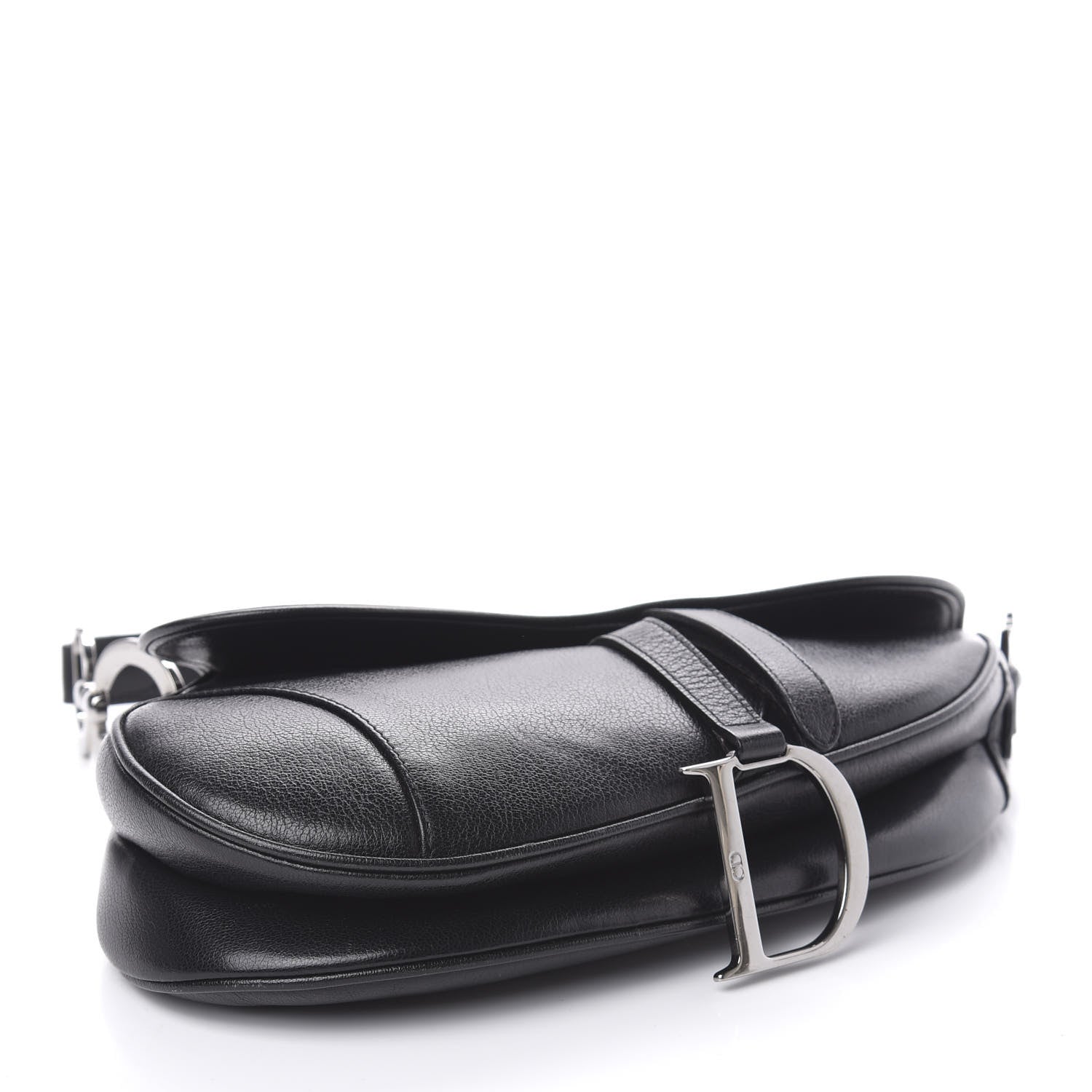 Christian Dior Calfskin Saddle Bag Black 4 of 10