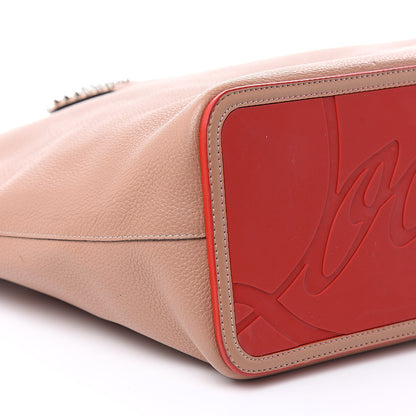 Christian Louboutin Calfskin Spikes East West Cabata Tote Nude 7 of 12