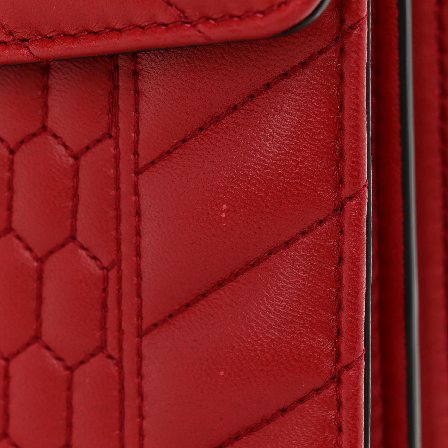 Bulgari Nappa Quilted Serpenti Forever Shoulder Bag Red 13 of 14