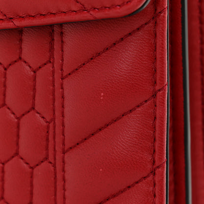 Bulgari Nappa Quilted Serpenti Forever Shoulder Bag Red 13 of 14