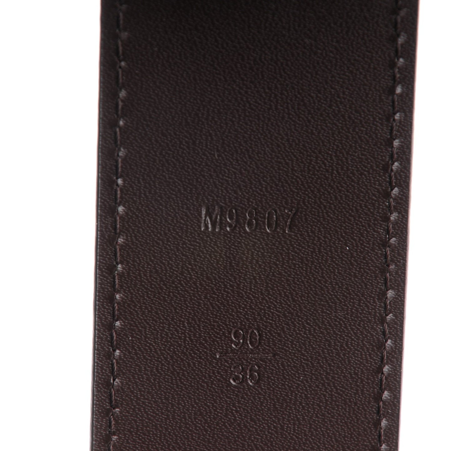 Damier Ebene LV Initiales Belt 90 36