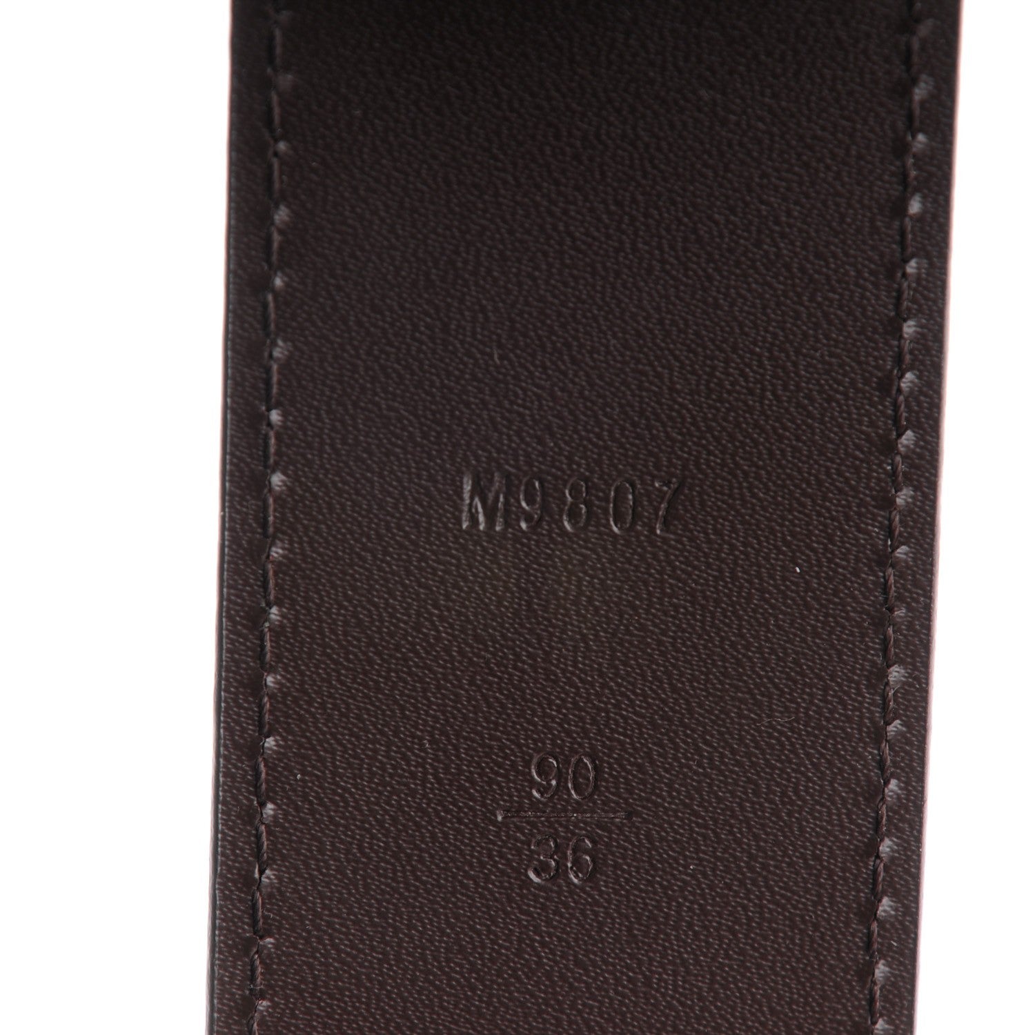 Louis Vuitton Damier Ebene LV Initiales Belt 90 36 3 of 8