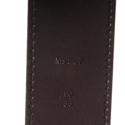 Louis Vuitton Damier Ebene LV Initiales Belt 90 36 3 of 8