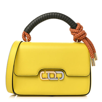 Marc Jacobs Textured Calfskin The J Link Shoulder Bag Yellow 1 of 9