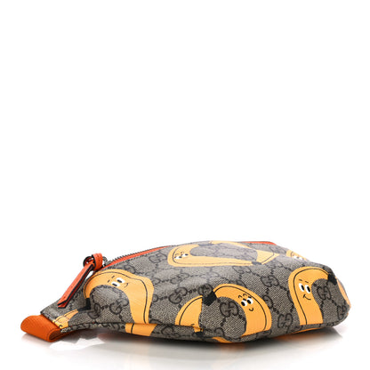 Gucci GG Supreme Monogram Banana Childrens Belt Bag Beige Ebony Multicolor Carrot Orange 4 of 10
