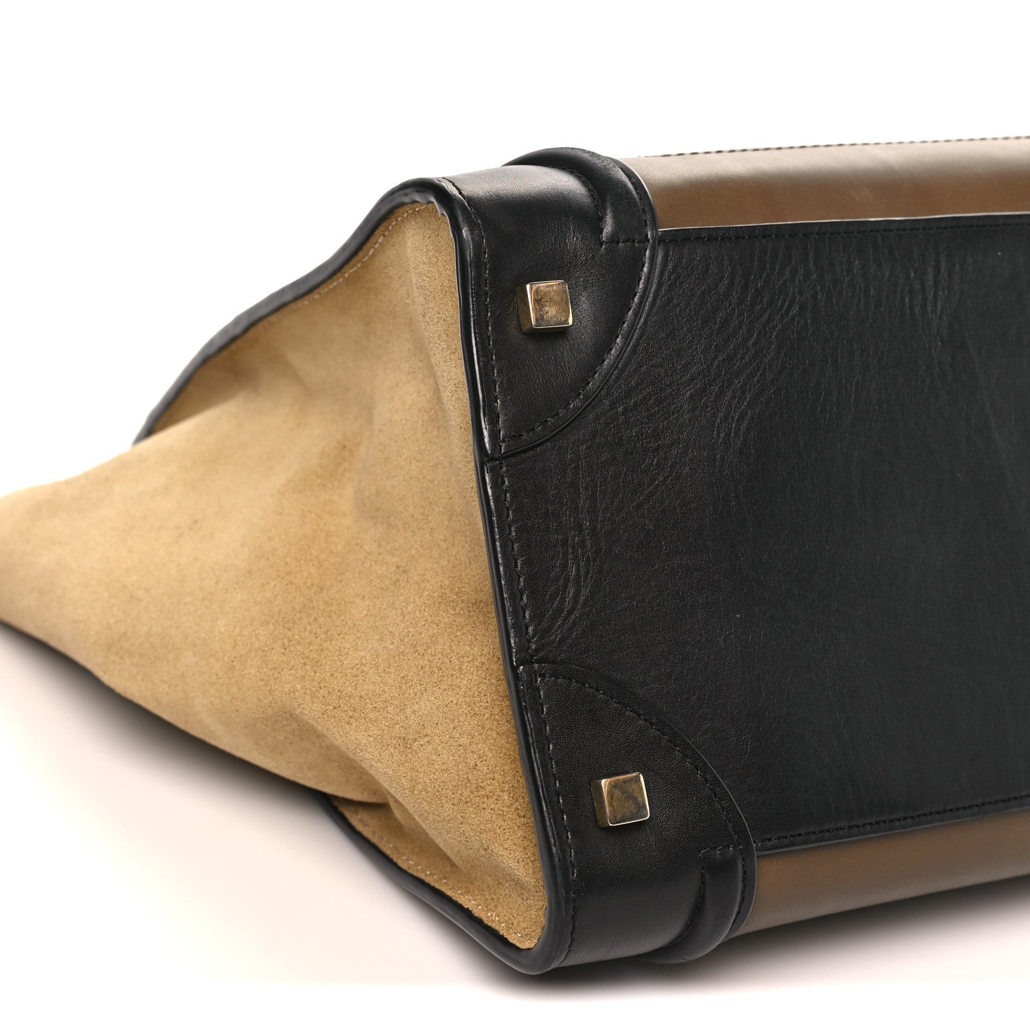 Celine Satin Calfskin Suede Mini Tri-Color Luggage Olive 8 of 11