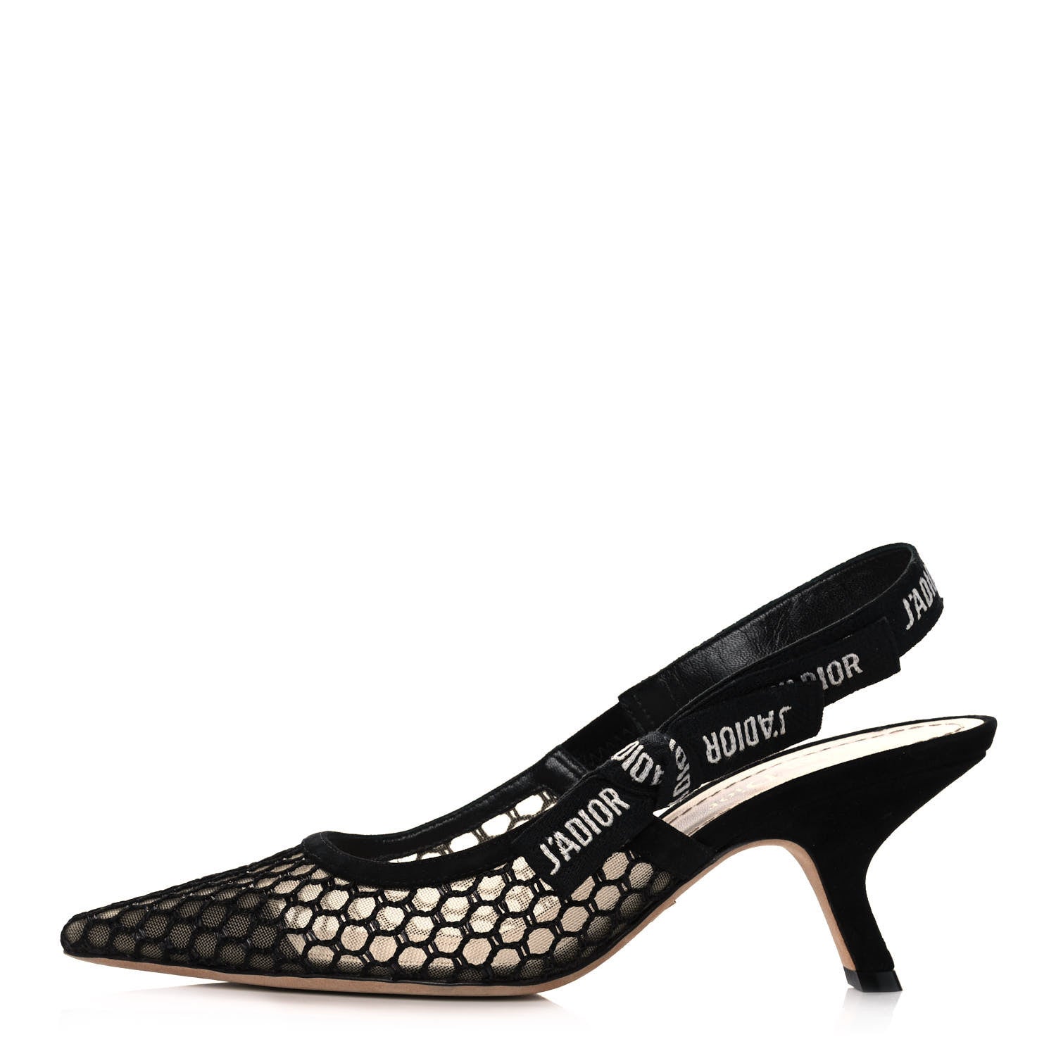 Christian Dior Resille Ribbon J'Adior Slingback 65mm Pumps 37 Black 1 of 11
