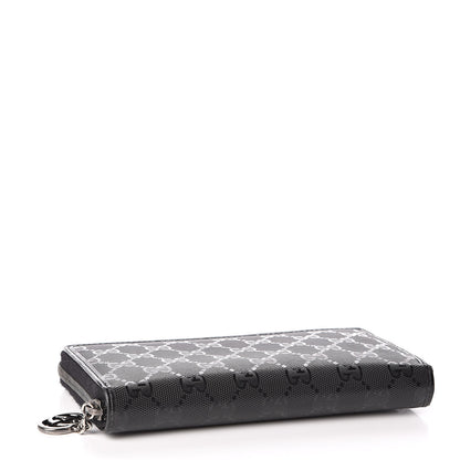 Gucci Imprime Monogram GG Pierce Zip Around Wallet Black 4 of 7