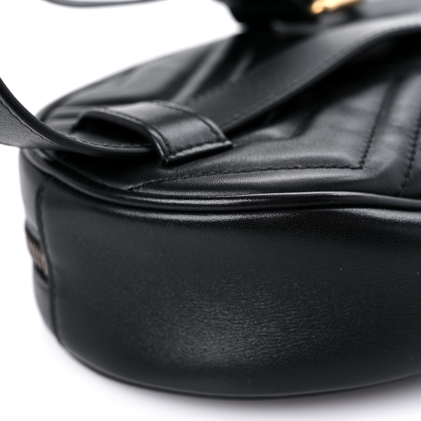 Calfskin Matelasse GG Marmont Belt Bag 75 30 Black