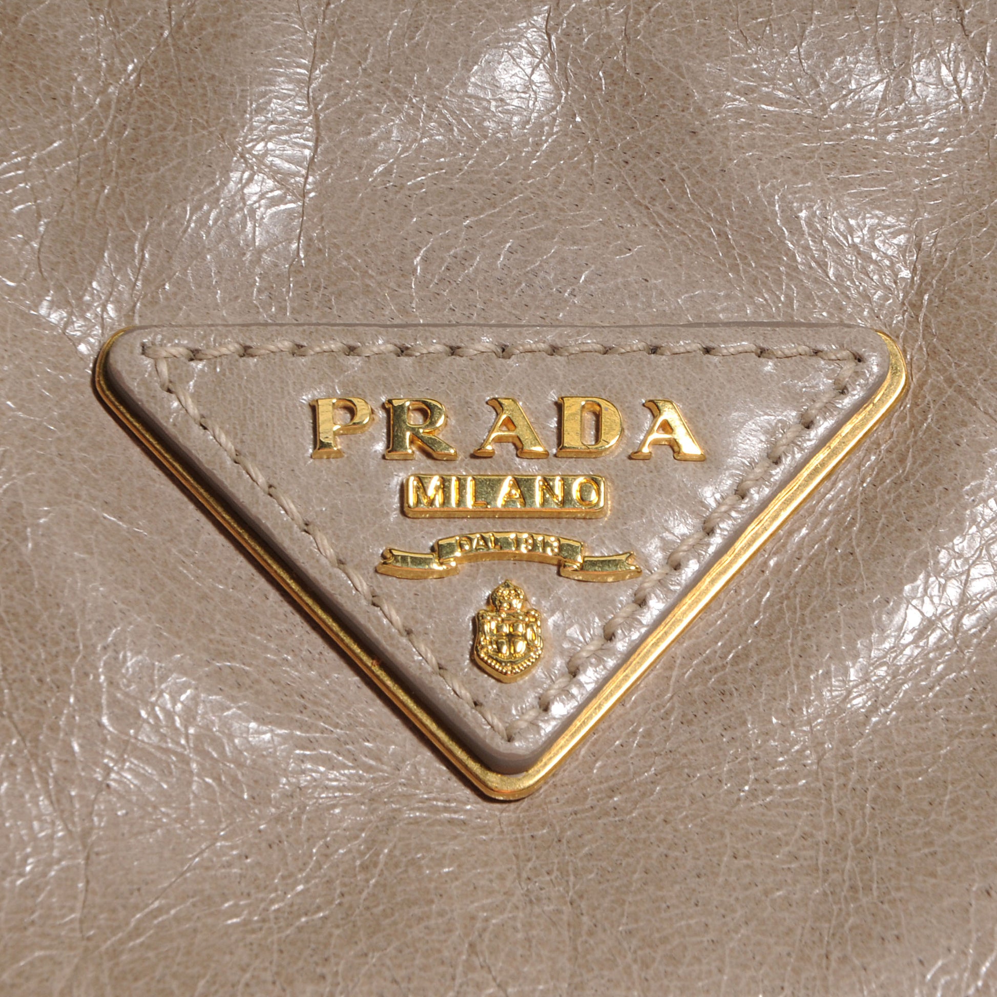Prada Vitello Shine Shopping Satchel Pomice 10 of 10